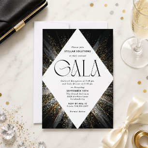 Einladung zur Black-Tie-Gala funkelt