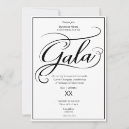 Einladung zur Black-Tie-Gala für Geschäftspartner