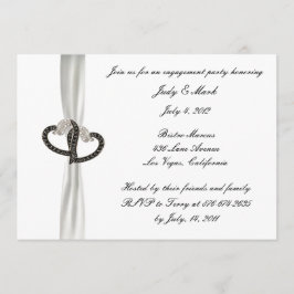 Einladung zur Black & White Diamond Engagement Par