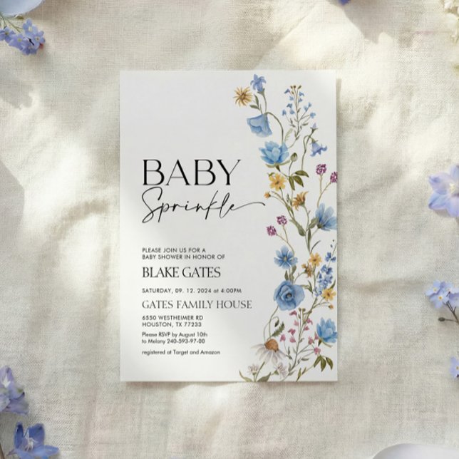 Einladung zur Blue Baby Sprinkle  (Von Creator hochgeladen)