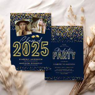Einladung zur Blue Gold Double Graduation Party
