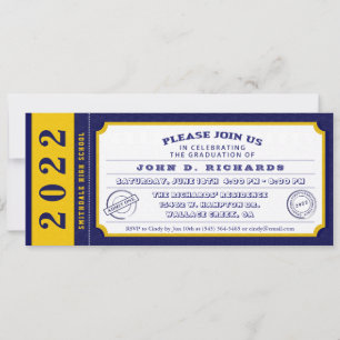 Einladung zur Blue Gold Ticket Graduation Party 20