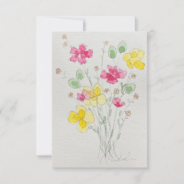 Einladung zur Blume (Vorderseite)