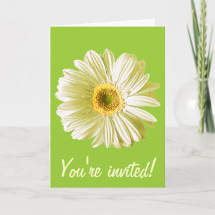 Einladung zur Blume "White Daisy"