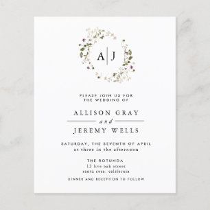 Einladung zur Blumenhochzeit