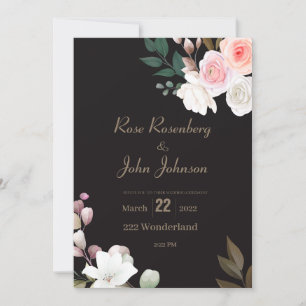 Einladung zur Blumenhochzeit