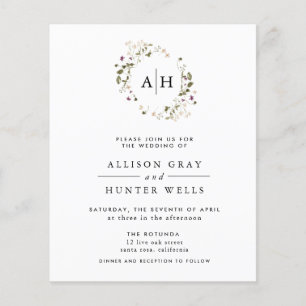 Einladung zur Blumenhochzeit