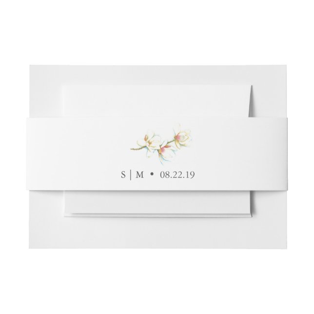 Einladung zur Blumenhochzeit Einladungsbanderole (Vorderseite Beispiel)