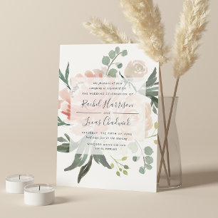 Einladung zur Blumenhochzeit im Sommer