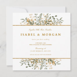 Einladung zur Blumenhochzeit Save the Date