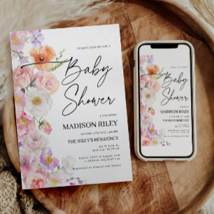 Einladung zur Blumenkinderdusche   Blume Fiesta