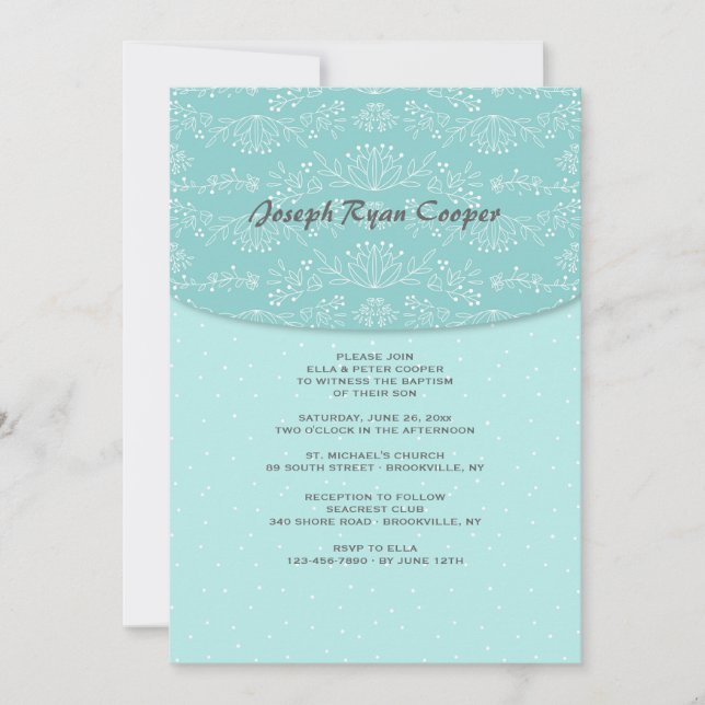 Einladung zur Blumenüberschwemmung (Vorderseite)