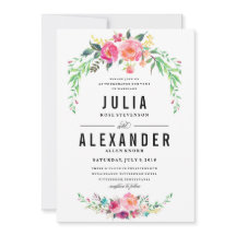 Einladung zur Bohemischen Blumenhochzeit