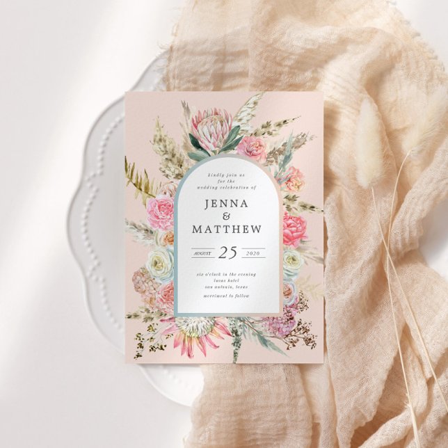 Einladung zur Bohemischen Blütenhochzeit (Von Creator hochgeladen)