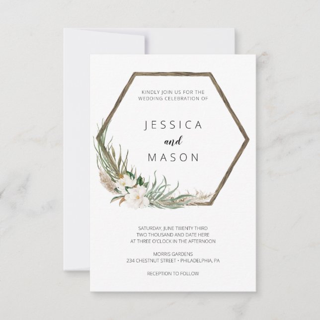 Einladung zur Bohemischen Trauung (Vorderseite)