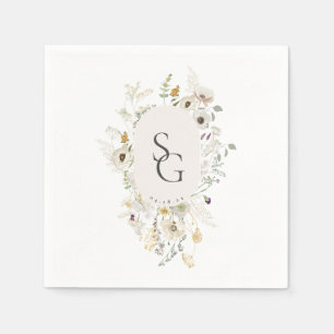 Einladung zur botanischen Hochzeit Serviette