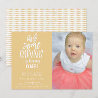 Einladung zur Bunny Birthday Party Foto