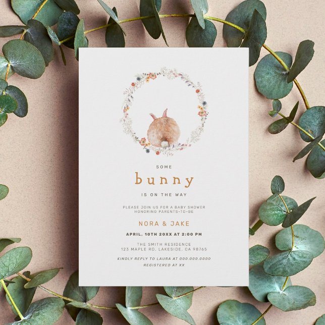 Einladung zur Bunny Easter Baby Dusche (Von Creator hochgeladen)