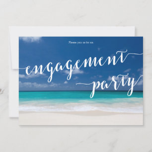 Einladung zur Calligraphy Beach Engagement