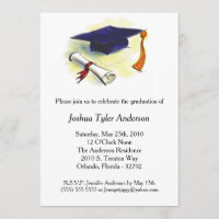 Einladung zur Cap Tassle Diploma Graduation Party