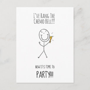 Einladung zur Chemo-Glocken-Party Postkarte