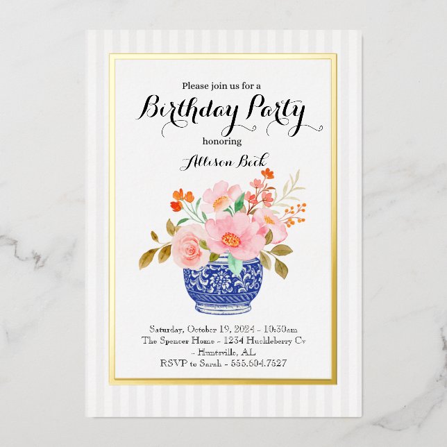 Einladung zur Chinoiserie (Vorderseite)