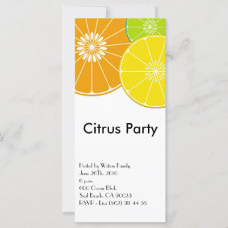 Einladung zur Citrus Party Rack Card