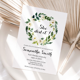 Einladung zur College-Abschlussfeier