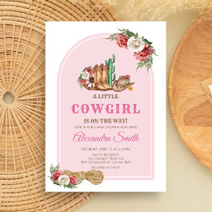 Einladung zur Cowgirl-Baby-Party