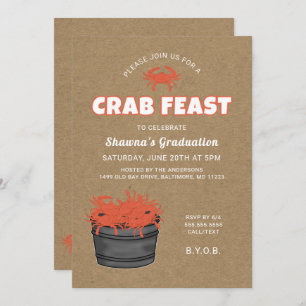 Einladung zur Crab Feast Graduation Party