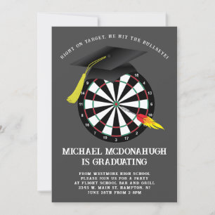 Einladung zur Dart Board Graduation Party