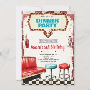 Einladung zur Dinnerparty in den 50er Jahren