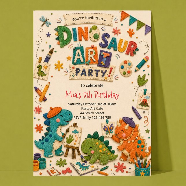Einladung zur Dinosaurier-Geburtstagsfeier mit Kun (Von Creator hochgeladen)