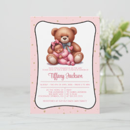 Einladung zur Dream Bear Baby Dusche