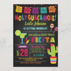 Einladung zur Dusche "Holy Guacamole Fiesta Bridal