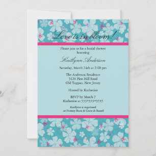 Einladung zur Dusche Tropical Floral Bridal