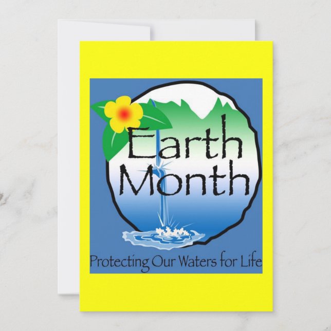 Einladung zur Earth Month (Vorderseite)