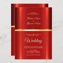 Einladung zur einfachen Roten Hochzeit