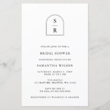 Einladung zur Einladung der Arch Bridal Dusche für