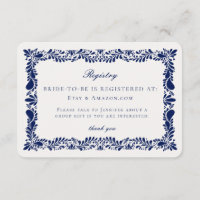 Einladung zur Einladung der Blue Talavera Tile Reg