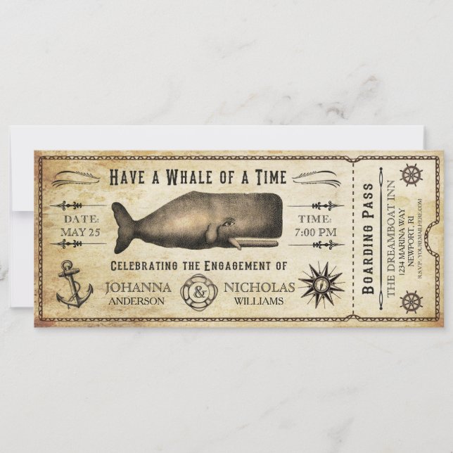 Einladung zur Einladung der Nautic Whale Engagemen (Vorderseite)