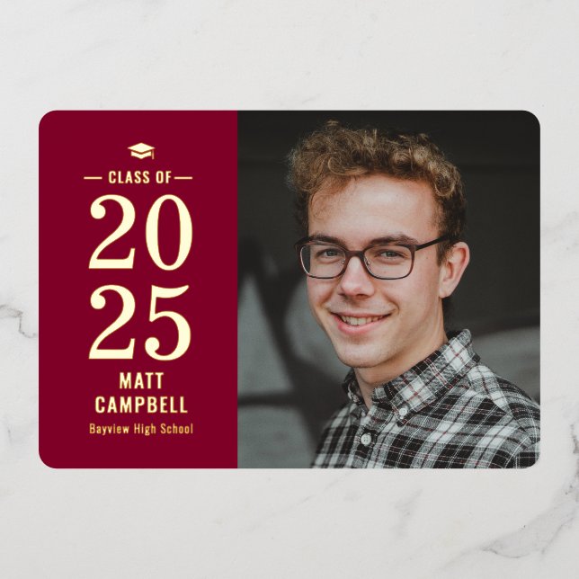 Einladung zur Einladung des Abschlusses auf der Ba (Vorderseite)