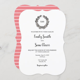 Einladung zur Einladung des Wedelmongram-Wraths