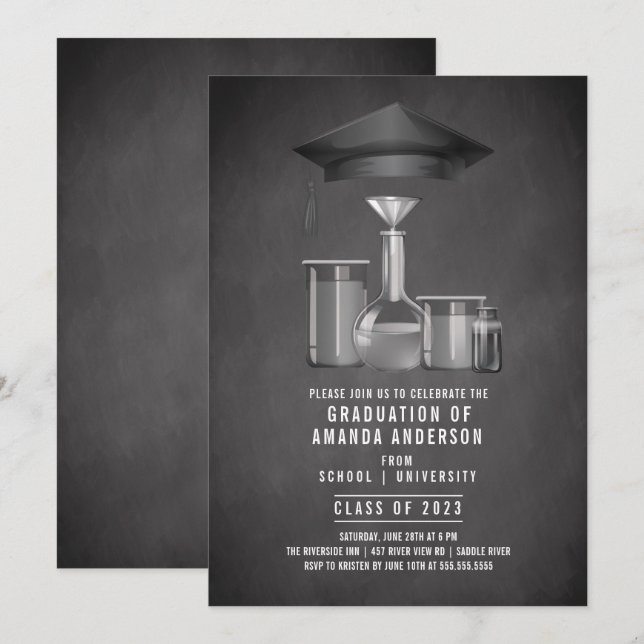 Einladung zur Einladung einer Wissenschaftsstipend (Vorne/Hinten)