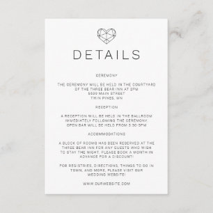 Einladung zur Einladung für geometrische Herz-Hoch