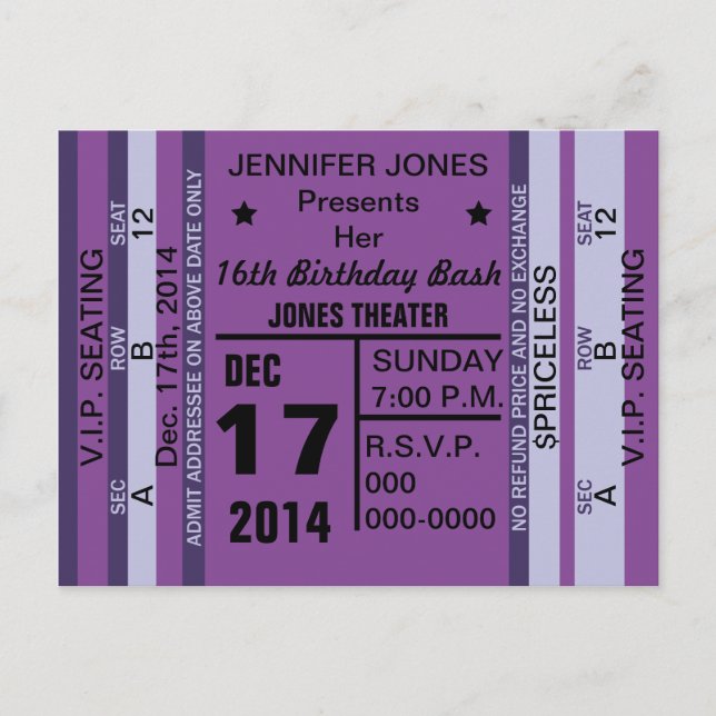 Einladung zur Einladung Postkarte (Vorderseite)