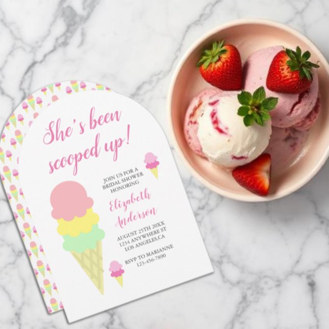 Einladung zur Eiscreme-Brautdusche (Von Creator hochgeladen)