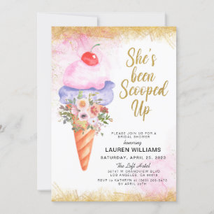 Einladung zur Eiscreme-Brautdusche