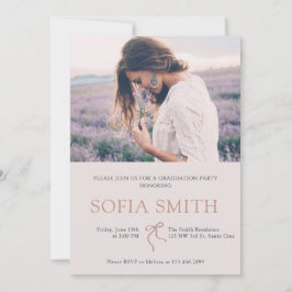 Einladung zur Elegant Bow Graduation Party