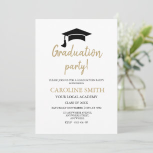 Einladung zur Elegant Hat Graduation Party